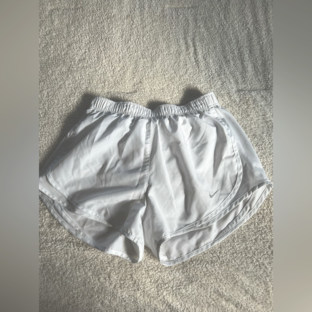 Nike white athletic shorts